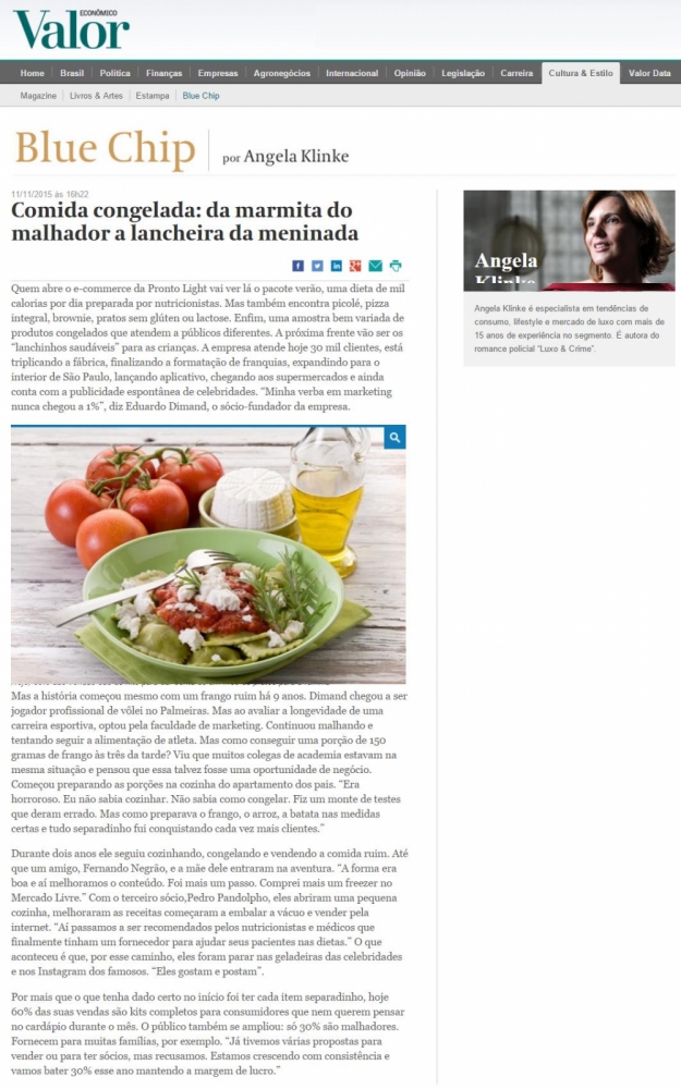 MATÉRIA BLUE CHIP - COMIDA CONGELADA SAUDÁVEL