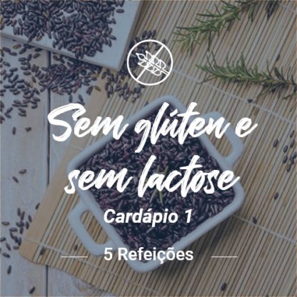 sem glúten e sem lactose (5 refeições) – v1 (almoço ou jantar)
