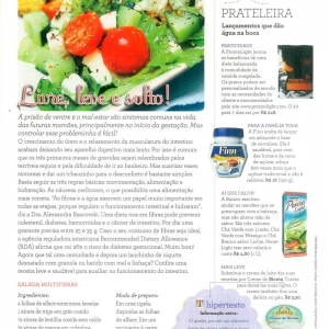DICA DE ALIMENTAÇÃO PARA AS MAMÃES LEITORAS DA REVISTA BABY & CIA