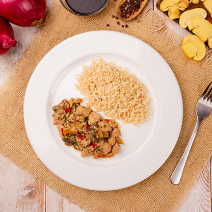 15 – frango xadrez + arroz integral 15 – frango xadrez + arroz integral