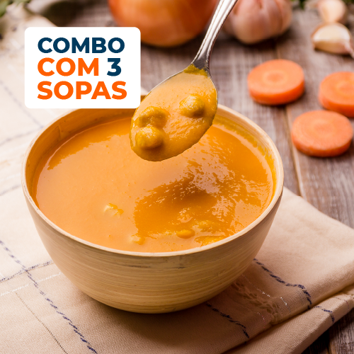 combo 3 uni – sopa de cenoura com grão de bico