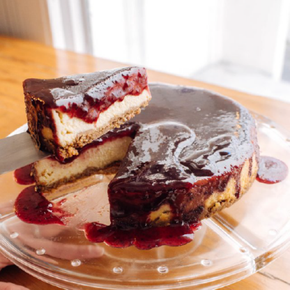 cheesecake de frutas vermelhas com raspa de limão siciliano (m)