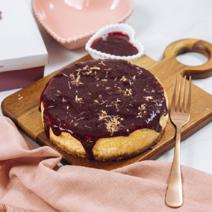 cheesecake de frutas vermelhas com raspa de limão siciliano (m)