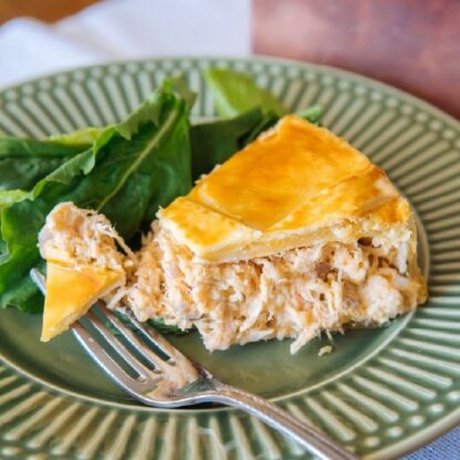 torta de frango – fatia