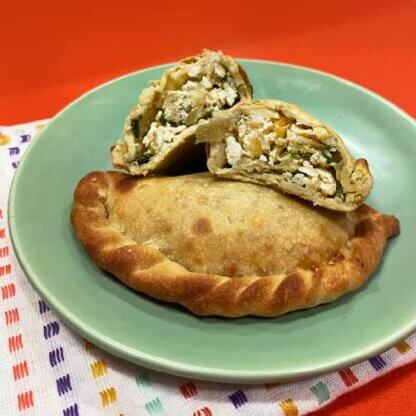 empanada de ricota com espinafre