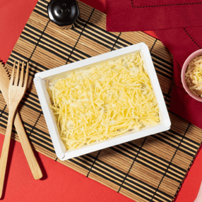 marmita – escondidinho de carne moída + purê de batata e parmesão