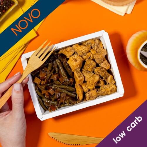 marmita – frango em cubos + legumes thai – low carb